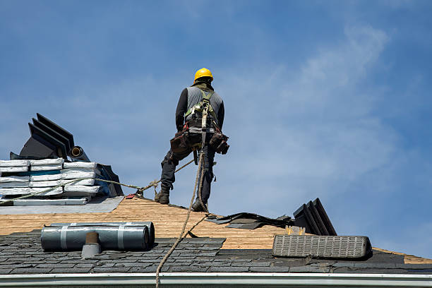 Professional Roof Installation technician working in Mulberry, NC